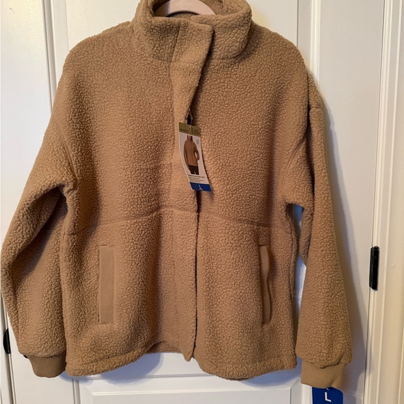 NEW Mondetta Women's Khaki Sherpa Jacket Size Large - Picture 7 of 7